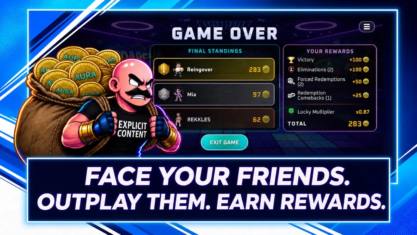 Face your friends, outplay them, earn rewards